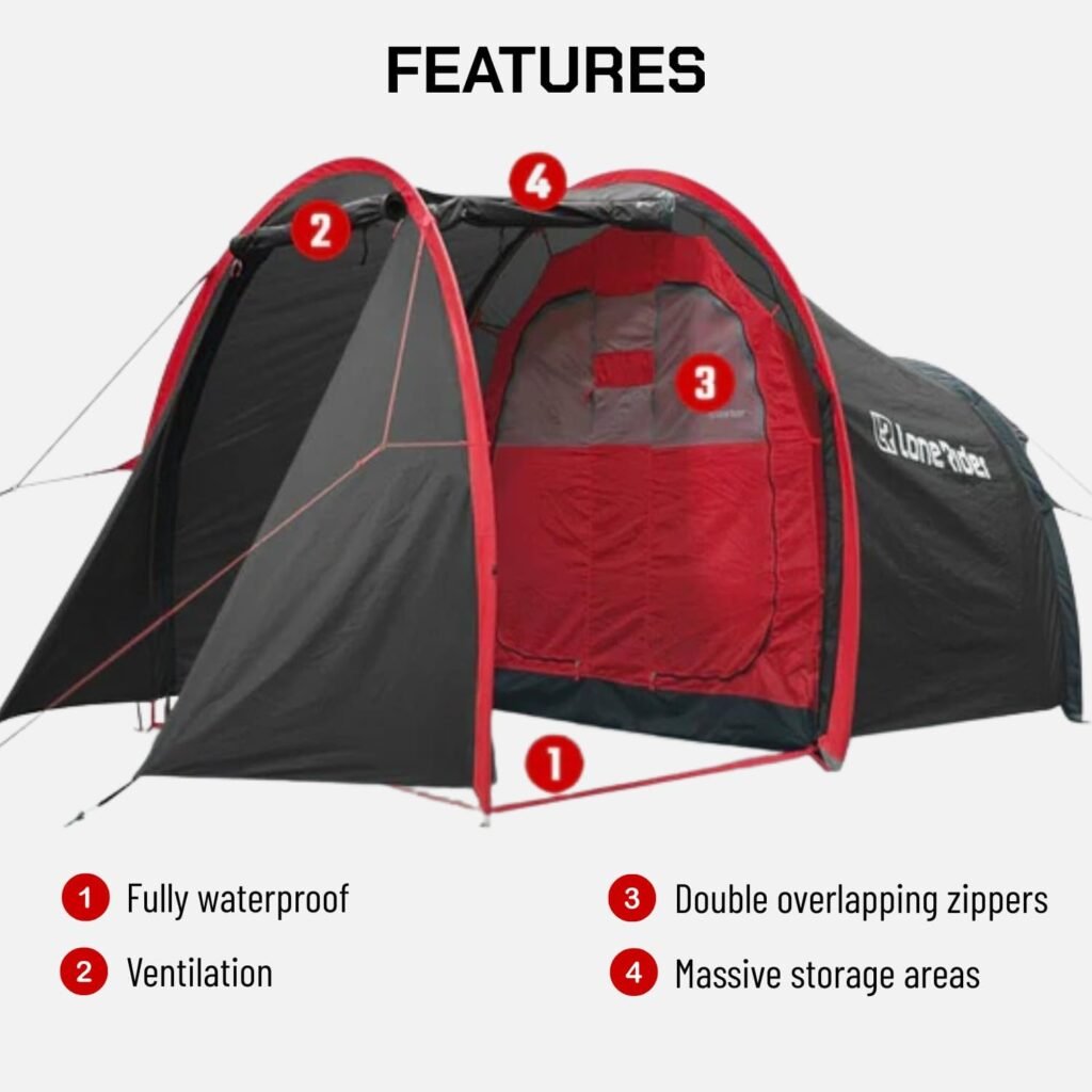 Lone Rider Moto Tent 2 Person – Waterproof Motorcycle Tent With Bike Garage, Perfect For Camping In 2026 1 motorcycle tent product view