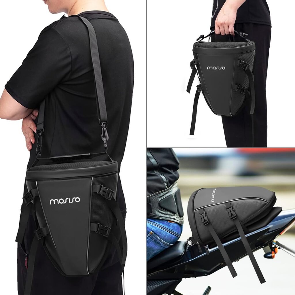 motorcycle tailbag in action