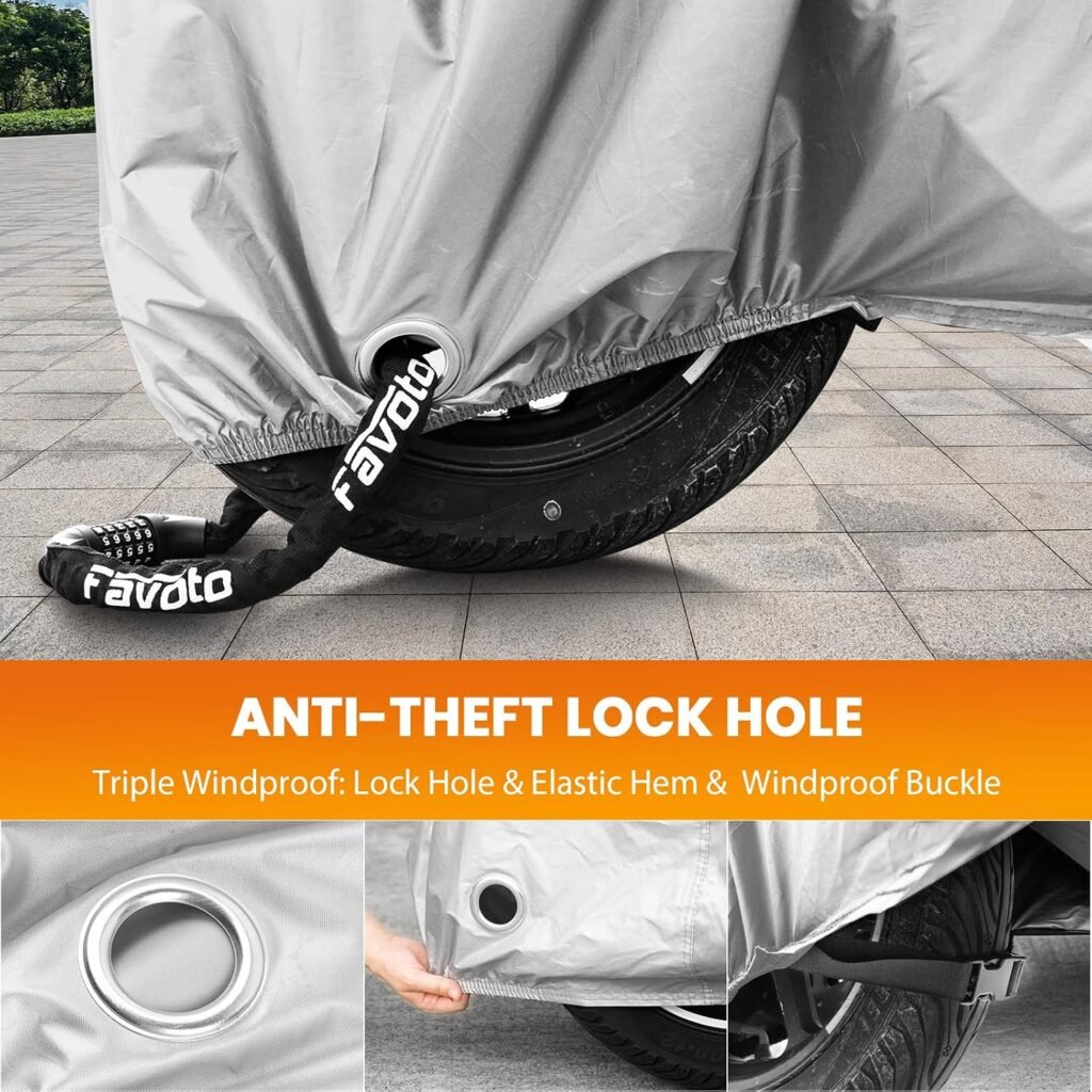 motorcycle cover in action