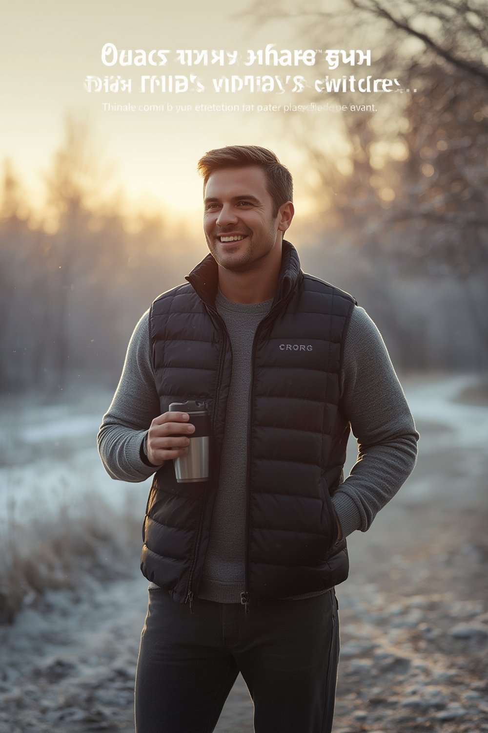 ORORO Men's Lightweight Heated Vest With USB-C Rechargeable Battery – Classic Puffer Heated Vest for All-Day Warmth 1 heated vest product view