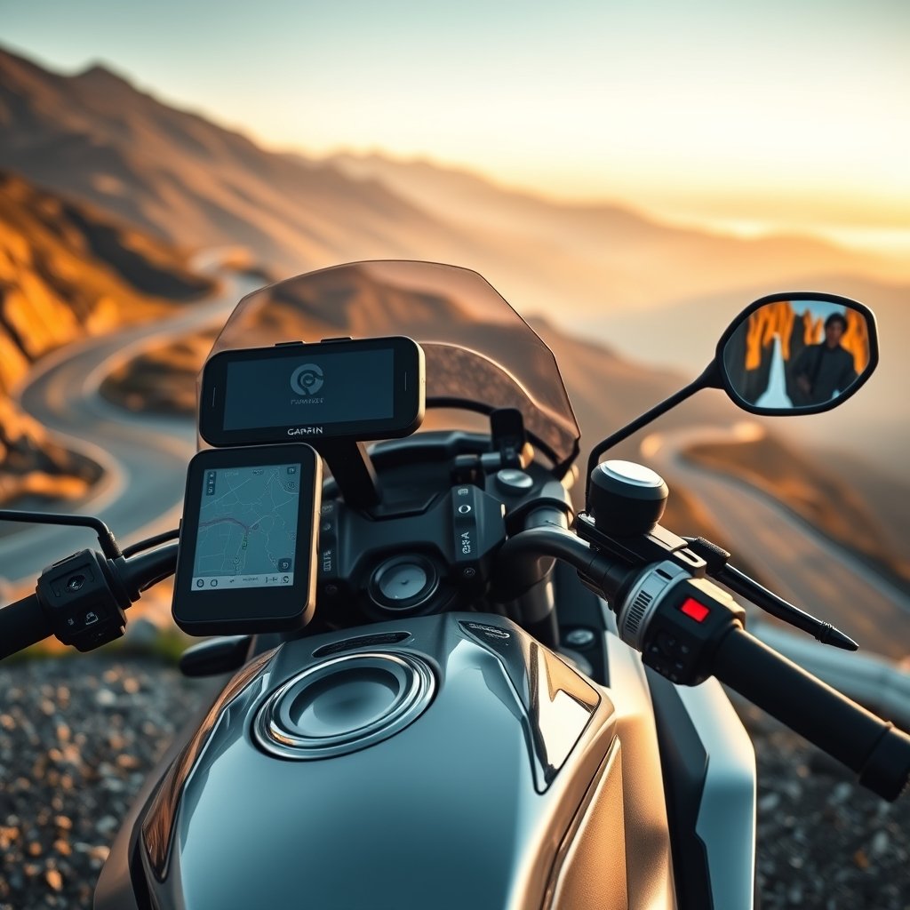 motorcycle GPS navigation mount - Illustration 1