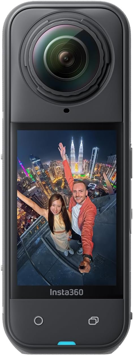 Insta360 X5 8K Camera – Waterproof 360° Action, Low Light Power, Invisible Selfie Stick, Rugged Lens, 3-Hr Battery 5 8K camera in action