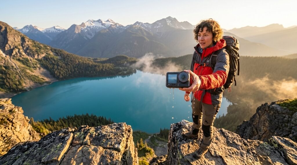 action camera product view