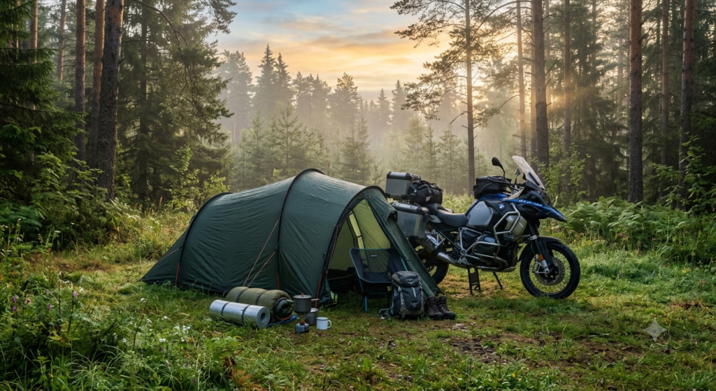 motorcycle tent product view