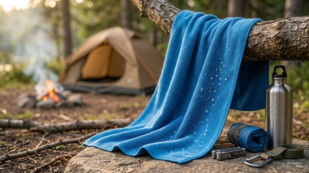 microfiber towel in action