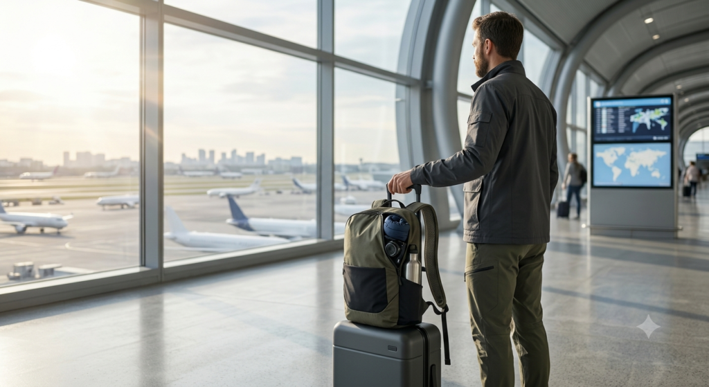 collapsible backpack product view