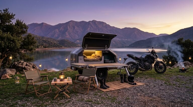 Motorcycle Camping Trailer: 7 Smart Tips Before You Buy 6 motorcycle camping trailer