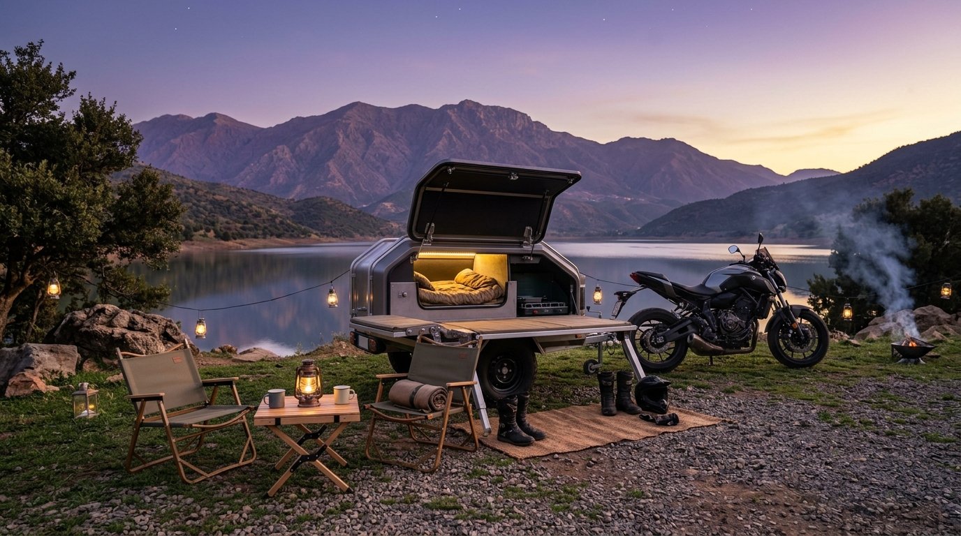 motorcycle camping trailer