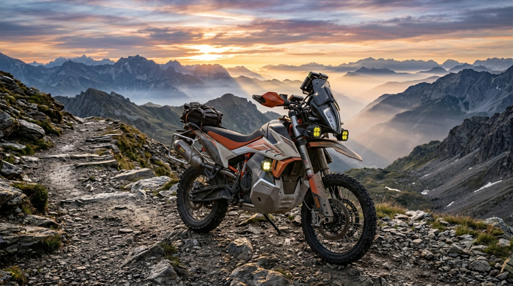 rally style adventure motorcycle