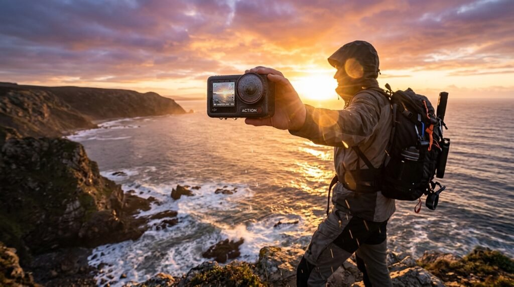 action camera product view