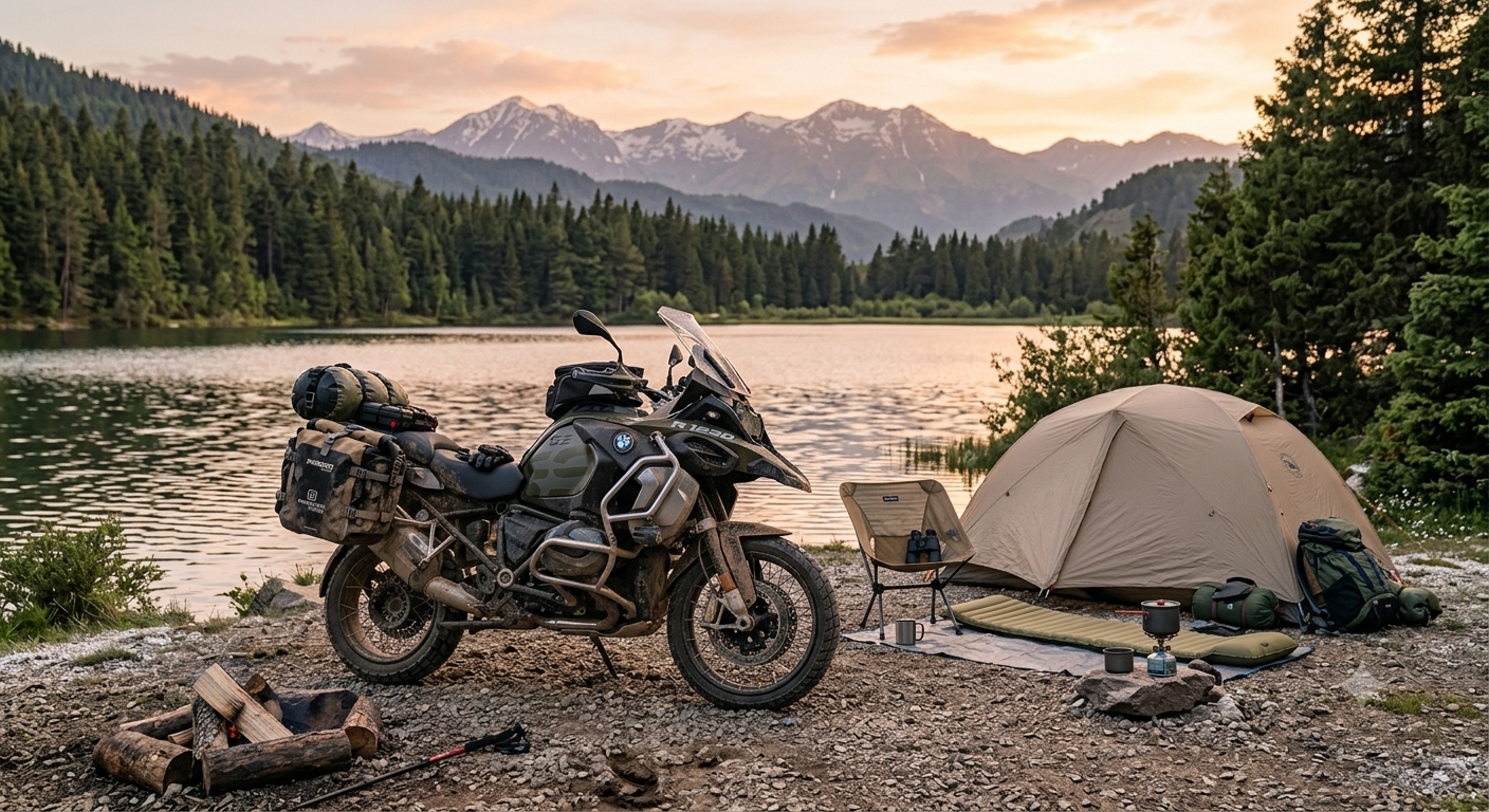 ADV motorcycle soft panniers