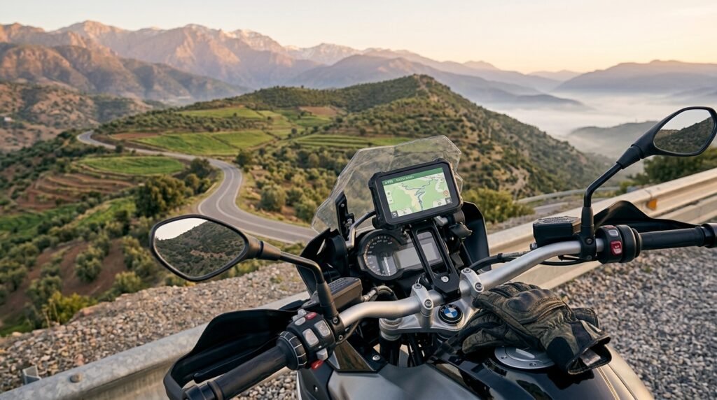 motorcycle GPS navigation mount - Illustration 1