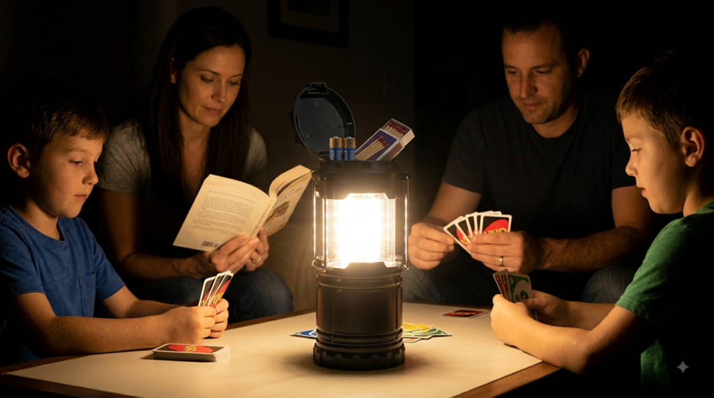 Etekcity Camping Lantern LED 2 Pack – Battery Operated, Water Resistant, Collapsible, Emergency Ready, Batteries Included 2 camping lantern in action