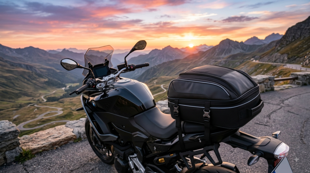 VEVOR Motorcycle Tailbag Review: Dual Use, Waterproof, 22-34L Expandable Seat Bag With Straps & Backpack Conversion 1 motorcycle tailbag product view