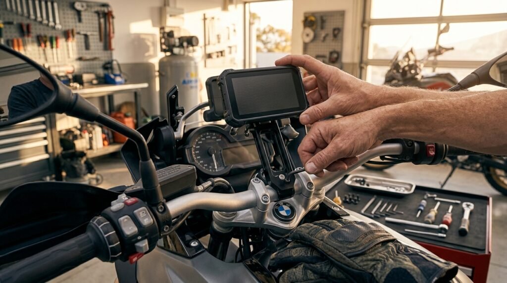 motorcycle GPS navigation mount - Illustration 2