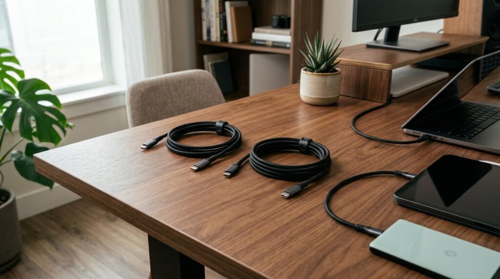 Anker USB Cable, 60W Fast Charging USB C to USB C, 2-Pack 6ft Black for iPhone 17, iPad Mini 6, and More 1 usb cable product view