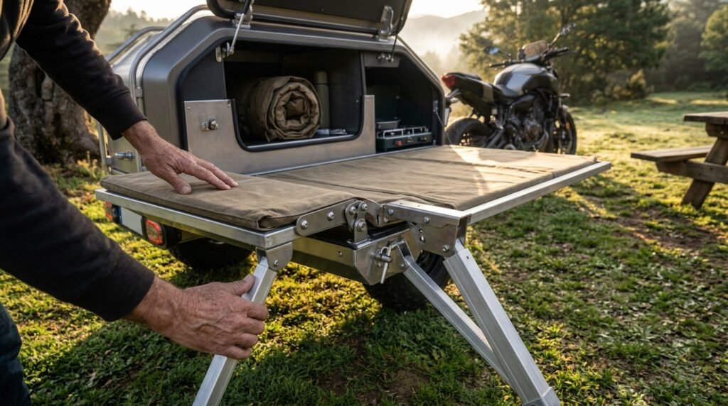 motorcycle camping trailer - Illustration 2