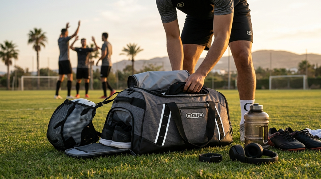 duffel bag in action