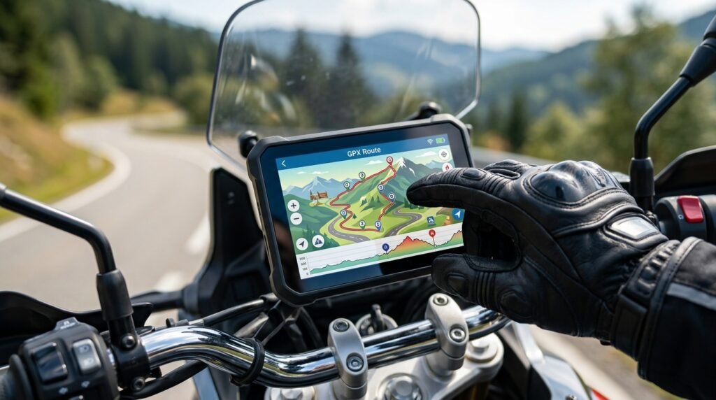 self-guided motorcycle tour GPX routes - Illustration 2