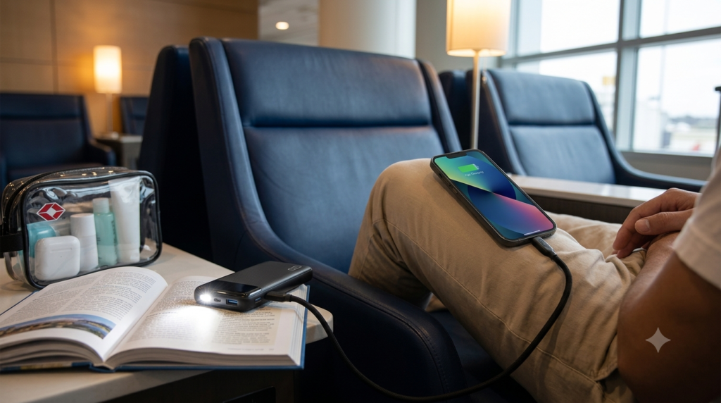 portable charger in action