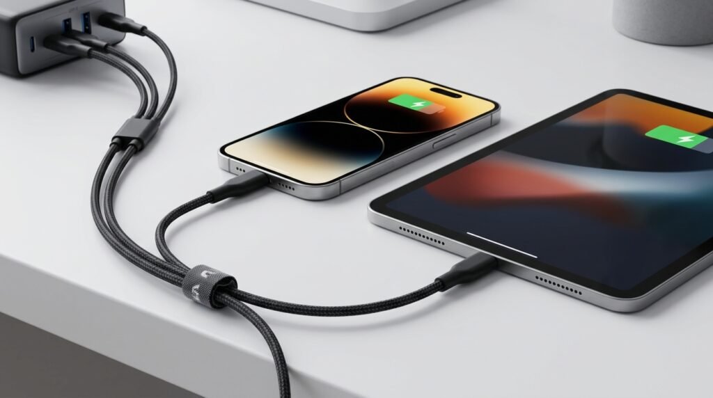 Anker USB Cable, 60W Fast Charging USB C to USB C, 2-Pack 6ft Black for iPhone 17, iPad Mini 6, and More 2 usb cable product view