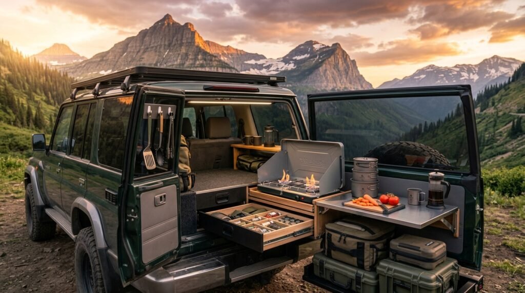 Compact Overland Kitchen Setup : 7 Smart Tips For Small Vehicles. 2 compact overland kitchen setup - Illustration 1