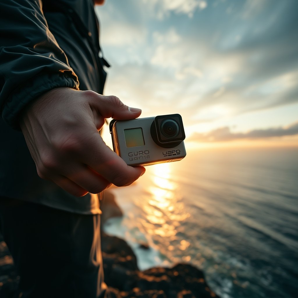 action camera product view
