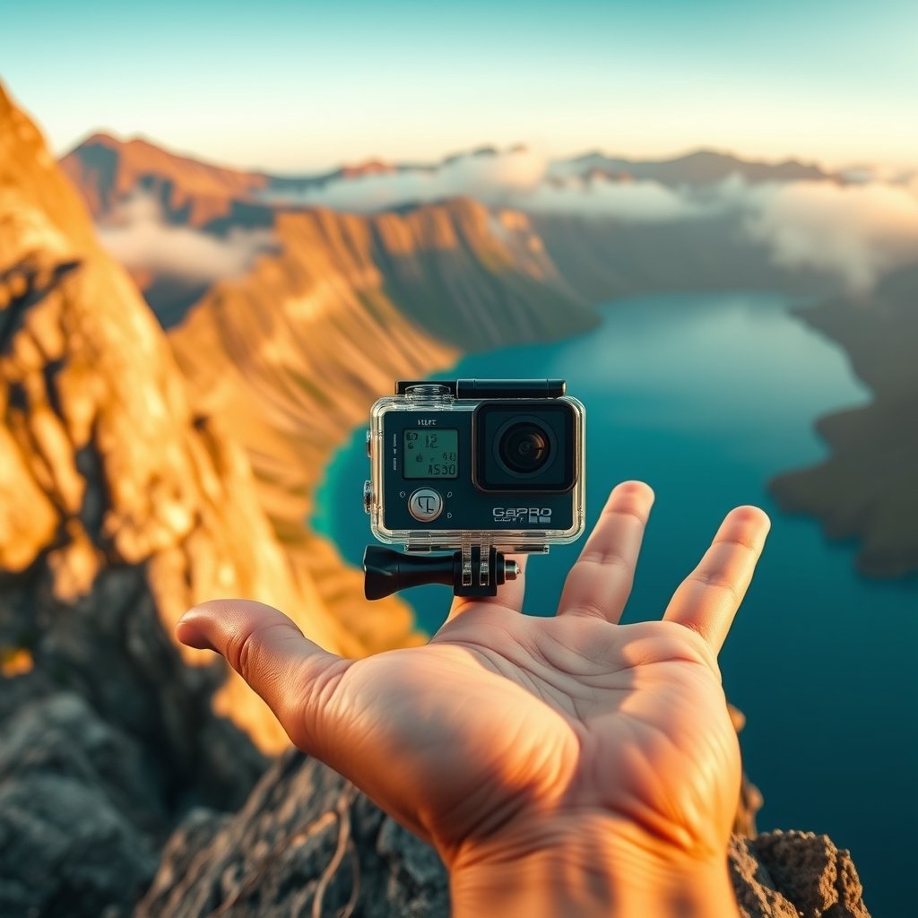 action camera product view