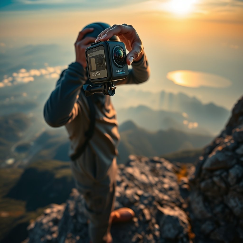 action camera product view