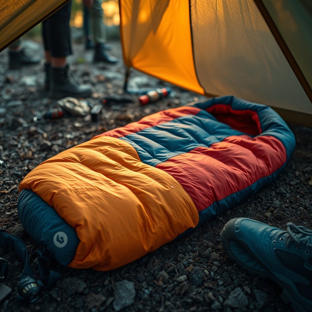 MalloMe Camping Sleeping Bags for Adults & Kids – Warm, Lightweight, Cold Weather Backpacking Sleep Gear 2 camping sleeping in action