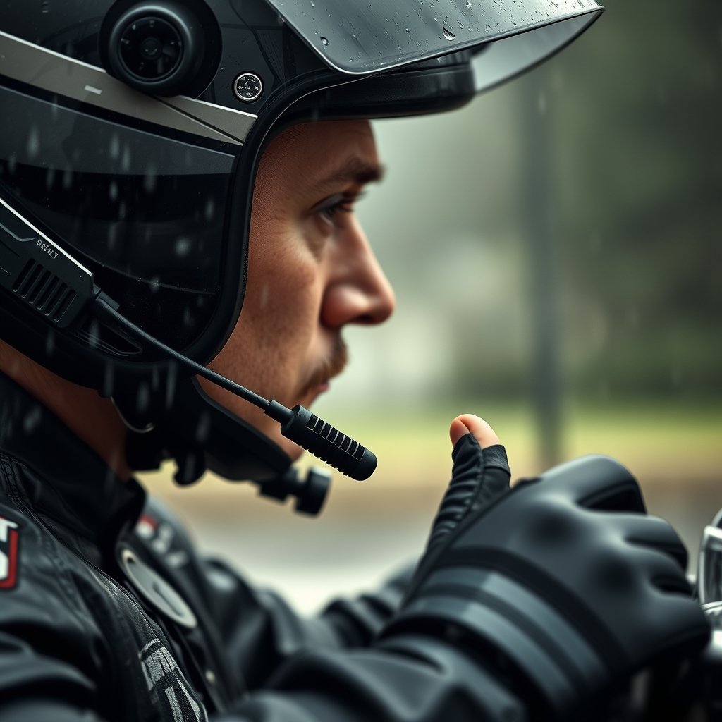 Cardo Systems Spirit HD Motorcycle Headset Review: Clear 2-Way Bluetooth, Thin 40mm Speakers, Waterproof, Universal 2 motorcycle headset in action