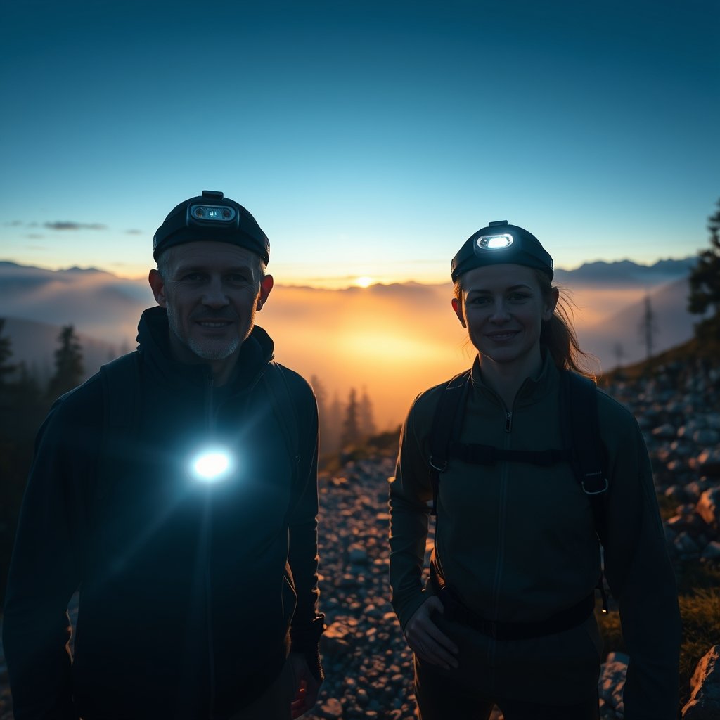 headlamp flashlight product view