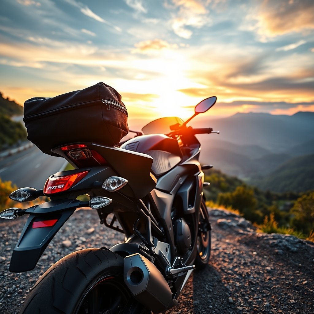 motorcycle luggage product view