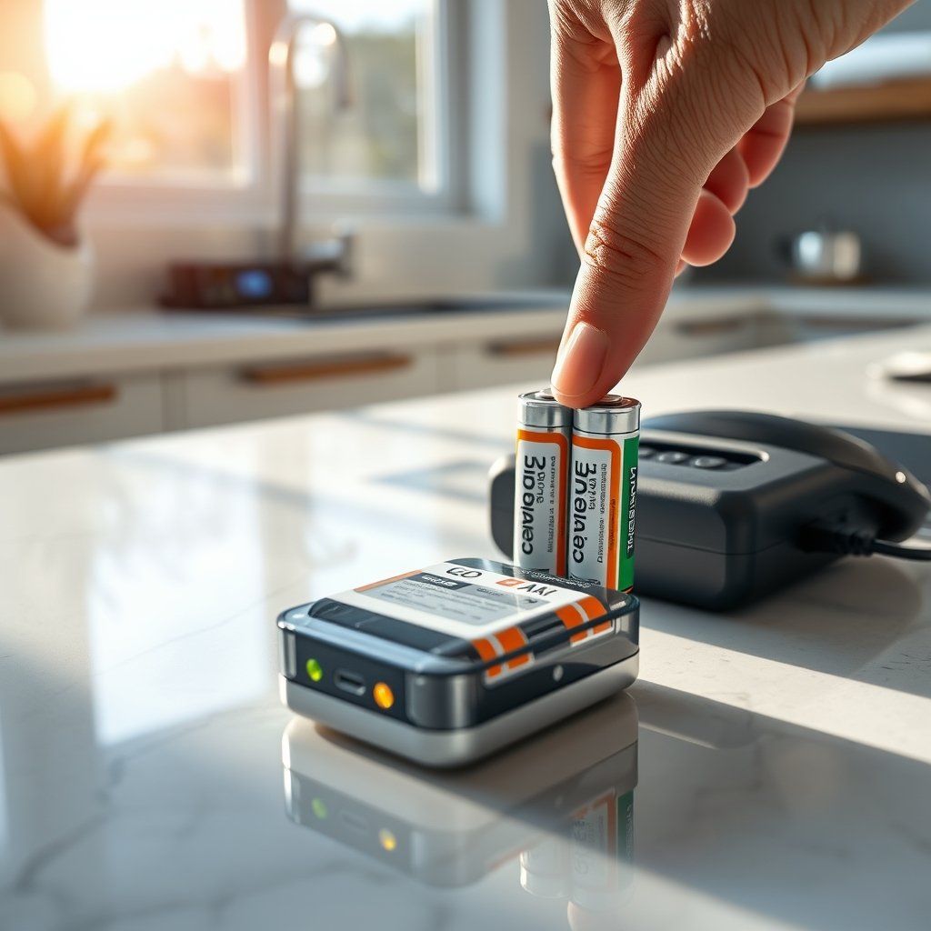 battery charger in action