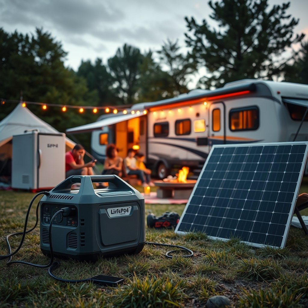 EF ECOFLOW Portable Generator Delta 2, 1024Wh 1800W LiFePO4 Battery, Fast USB-C & AC Output for Home, Camping, RVs 2 portable generator in action