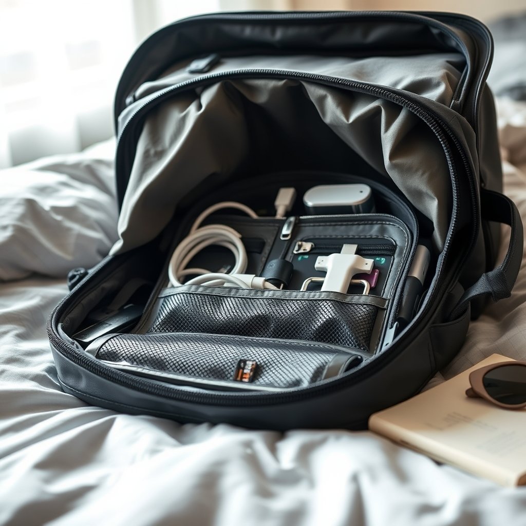 cable organizer in action