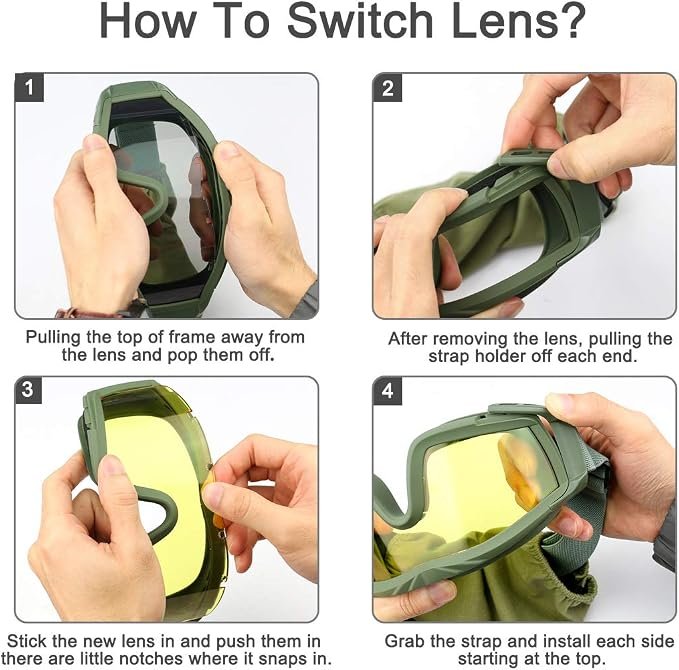 airsoft goggles in action