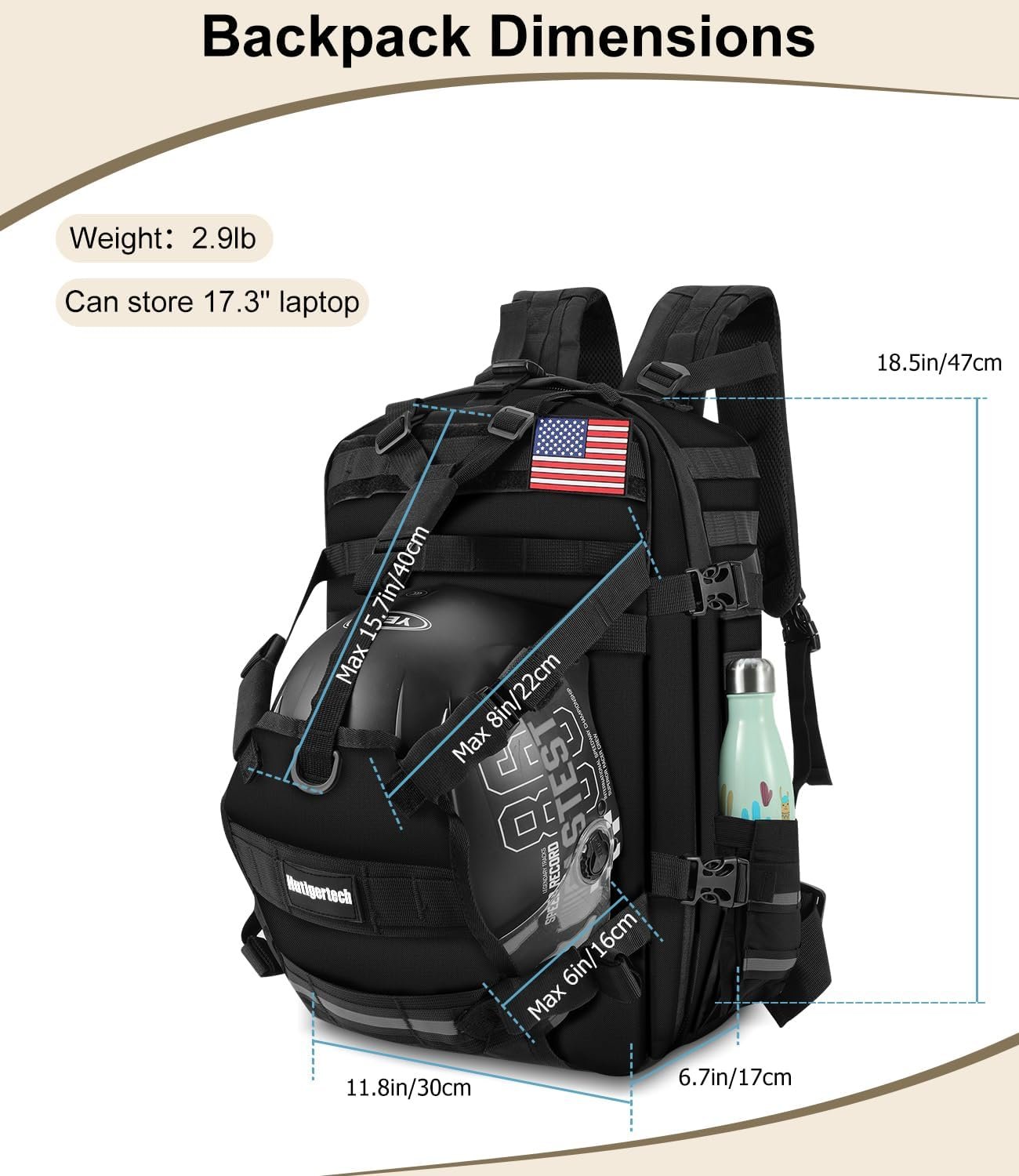 helmet backpack