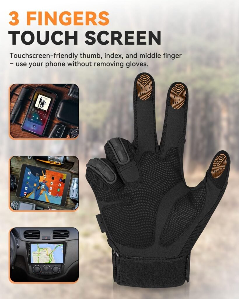 motorcycle gloves in action