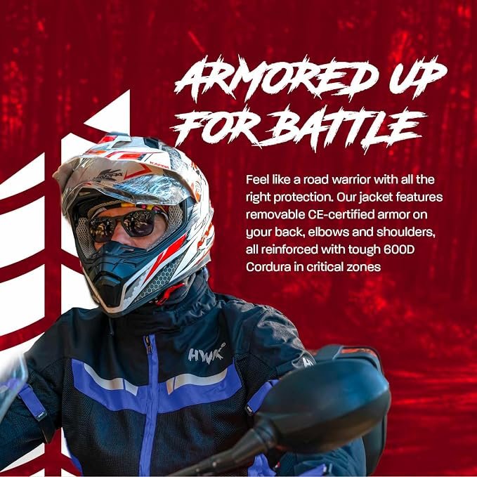 motorcycle jacket in action