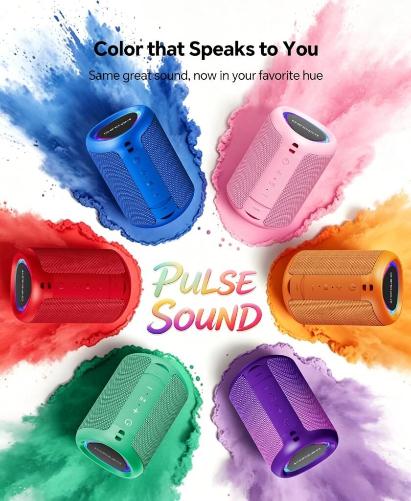 bluetooth speaker in action