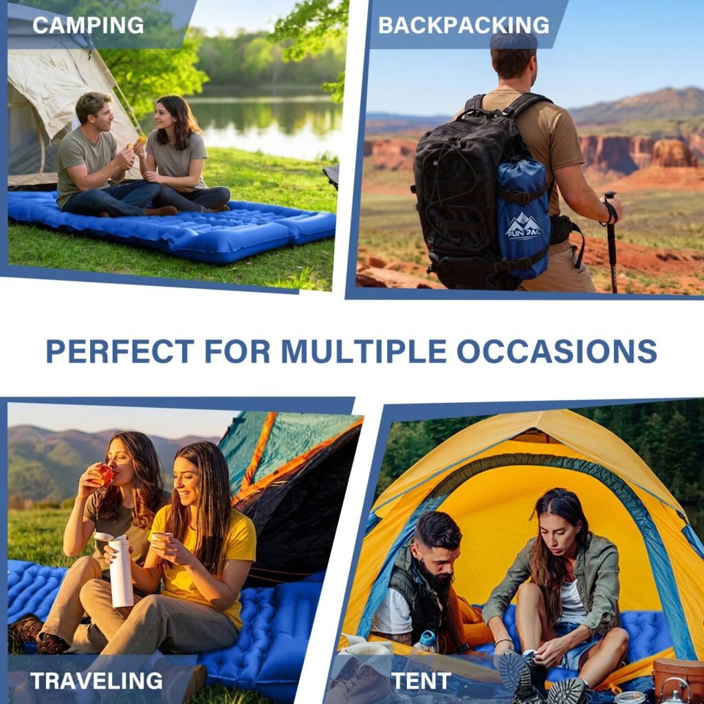 camping pad in action