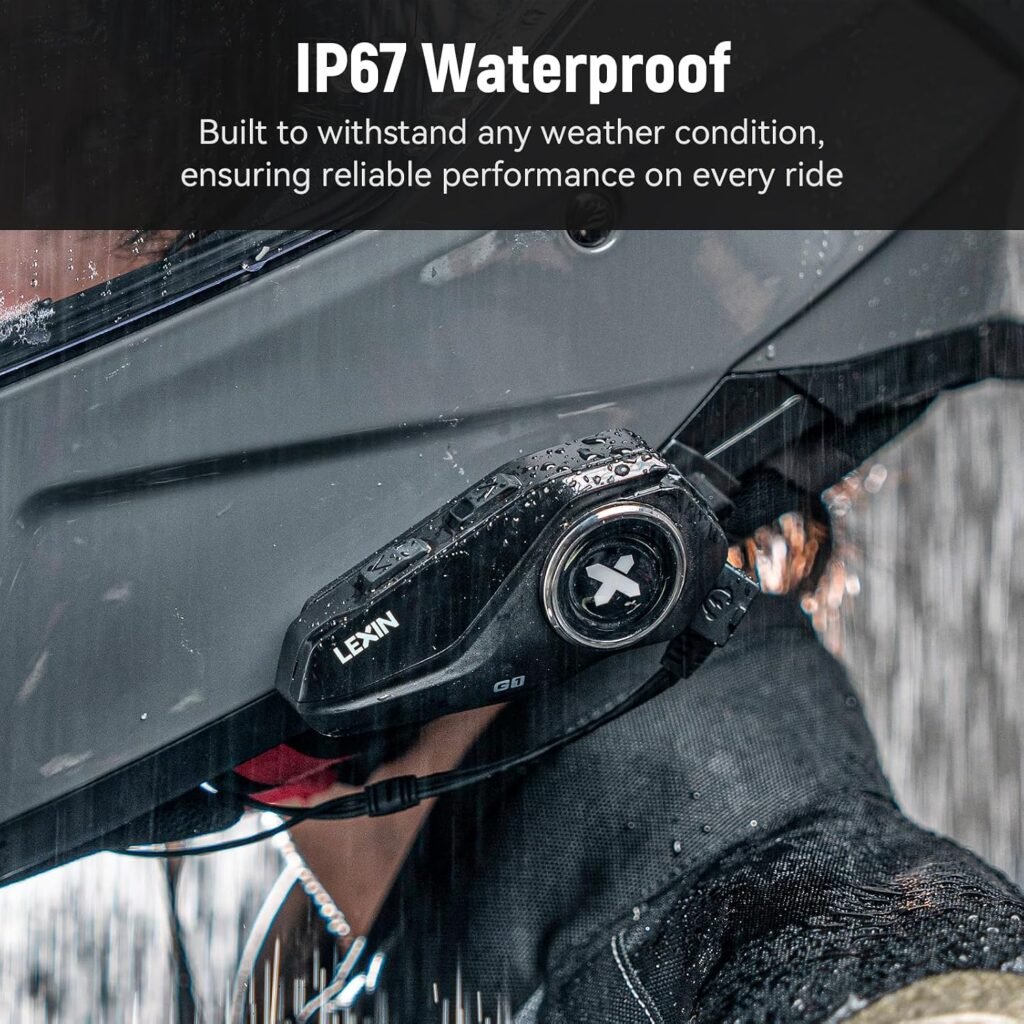 motorcycle intercom in action
