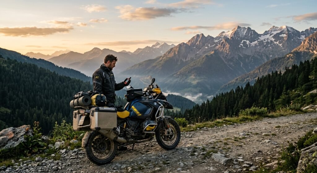 satellite communicator motorcycle - Illustration 1