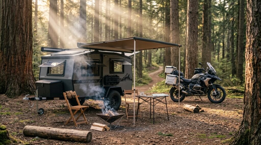 motorcycle camping trailer - Illustration 3