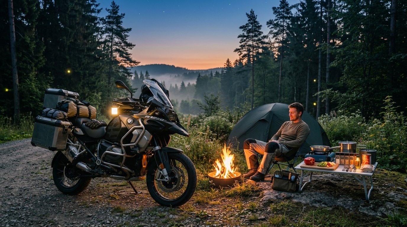 motorcycle camping kitchen