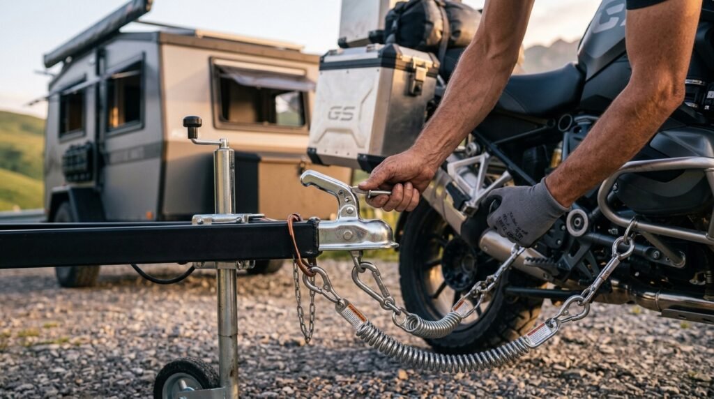 motorcycle camping trailer - Illustration 2