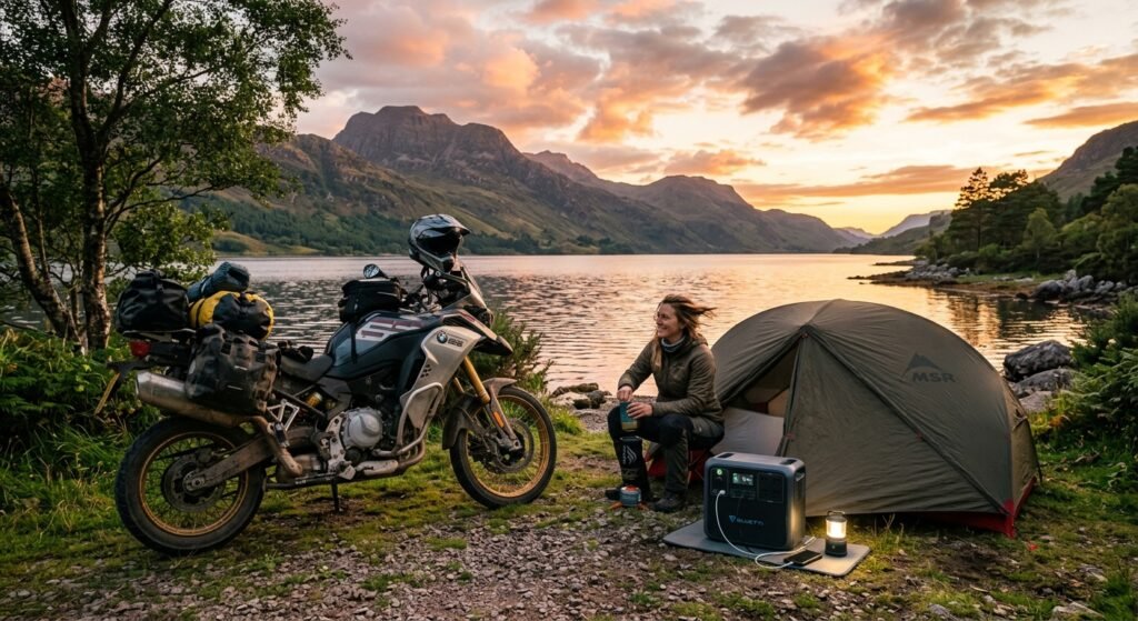 Motorcycle Camping Power Station : 7 Smart Tips For Weekend Trips 2 motorcycle camping power station - Illustration 1
