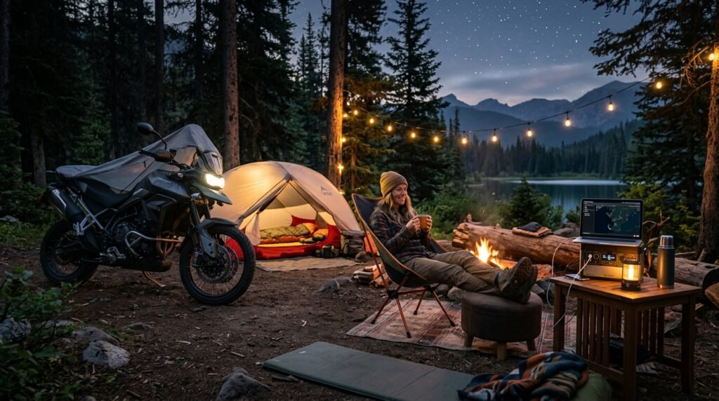 Motorcycle Camping Power Station : 7 Smart Tips For Weekend Trips 4 motorcycle camping power station - Illustration 3