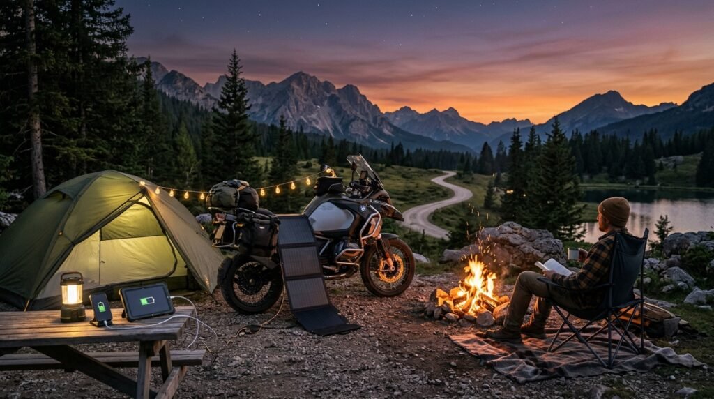Motorcycle Camping Solar Charger: 7 Smart Tips To Stay Powered 4 motorcycle camping solar charger - Illustration 3